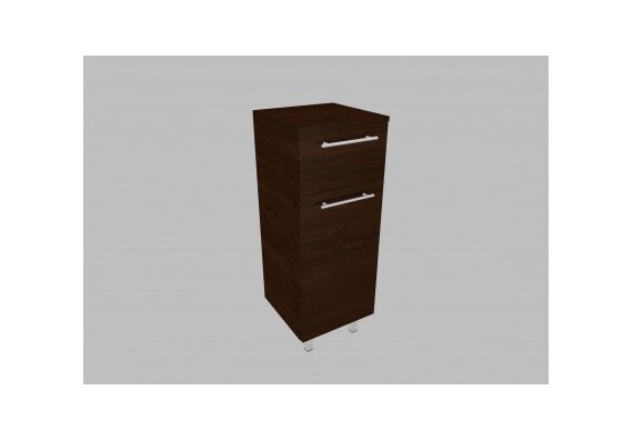 Doplňková skříňka S0112.33BN (otevírání levé) - barva dvířek: wenge, barva korpusu: wenge