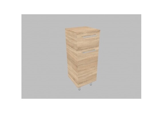 Doplňková skříňka S0112.33BN (otevírání levé) - barva korpusu: dub sonoma, barva dvířek: dub sonoma
