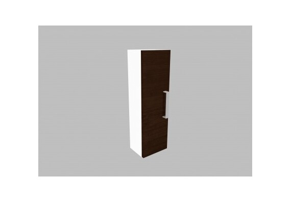 Horní skříňka KNP11.20 (otevírání levé) - barva dvířek: wenge, barva korpusu: bílá (levé provedení)