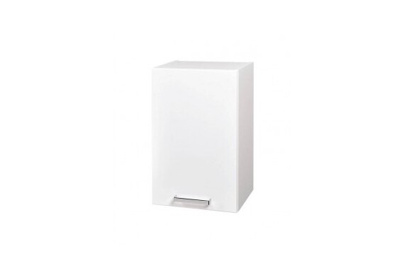 Horní skříňka KNP7.40 (otevírání levé) - barva korpusu: bílá, barva dvířek: borneo (levé provedení)