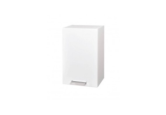 Horní skříňka KNP7.50 (otevírání pravé) - barva dvířek: bílá, barva korpusu: wenge (pravé provedení)