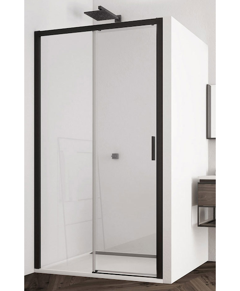 Jednodílné posuvné dveře s pevnou stěnou v rovině 120 cm, levé