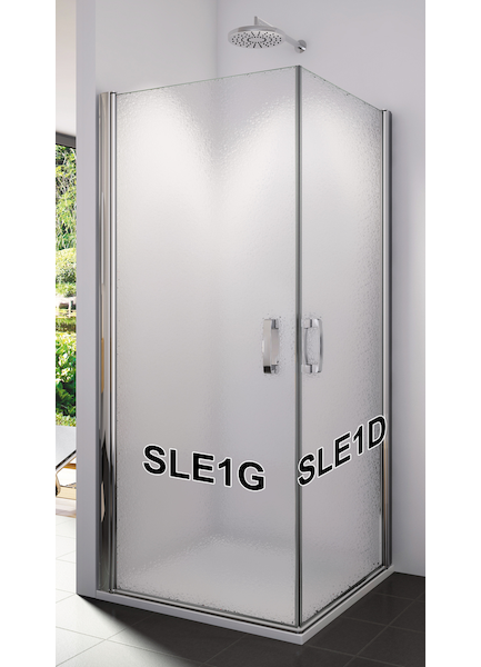Levý díl sprchového koutu s křídlovými dveřmi 100 cm
