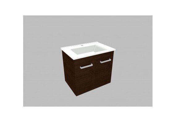 Umyvadlová skříňka KAK55 - barva dvířek: wenge, barva korpusu: wenge