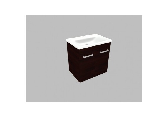 Umyvadlová skříňka KBK65 - barva dvířek: dub černý, barva korpusu: dub černý