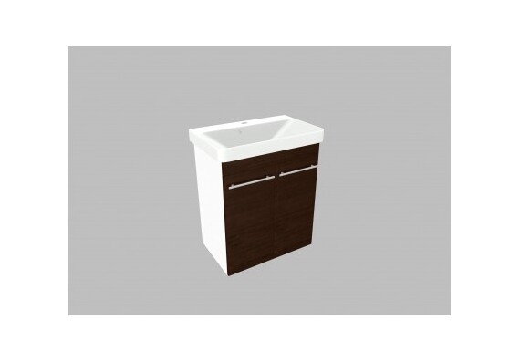 Umyvadlová skříňka LXKT70 - barva dvířek: wenge, barva korpusu: bílá