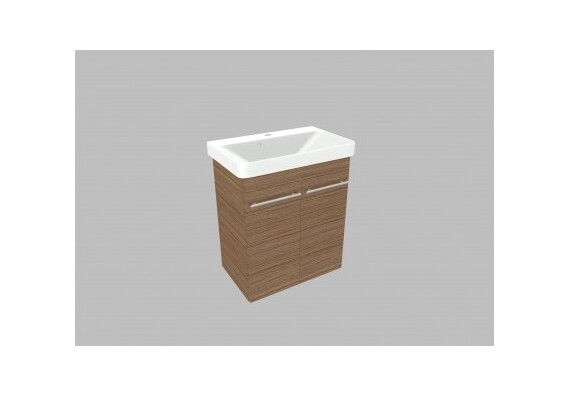 Umyvadlová skříňka LXKT70 - barva korpusu: mocca, barva dvířek: mocca