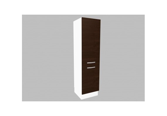 Vysoká skříňka KNPM50 (otevírání pravé) - barva dvířek: wenge, barva korpusu: bílá (pravé provedení)