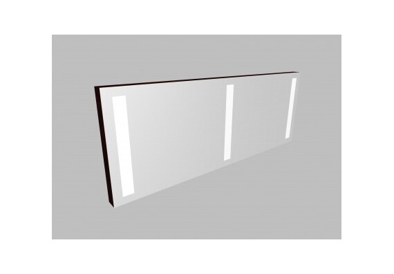 Zrcadlo 2ZLN150 s LED osvětlením - barva korpusu: dub černý