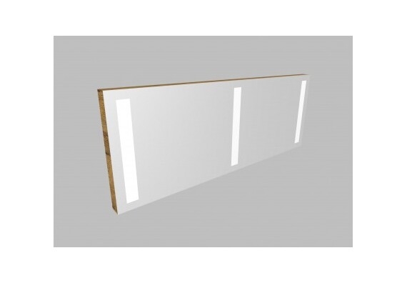 Zrcadlo 2ZLN150 s LED osvětlením - barva korpusu: jantar
