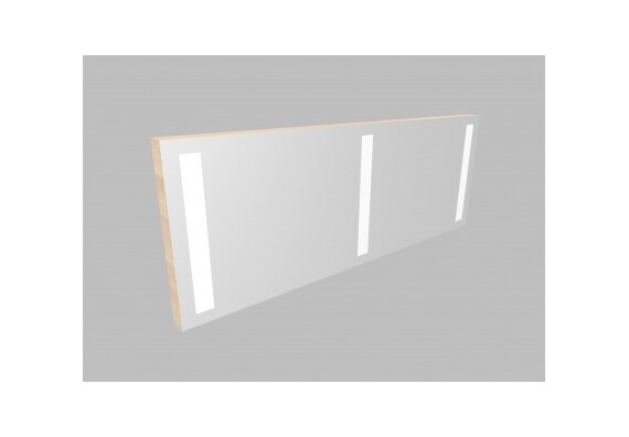 Zrcadlo 2ZLN150 s LED osvětlením - barva korpusu: jasan