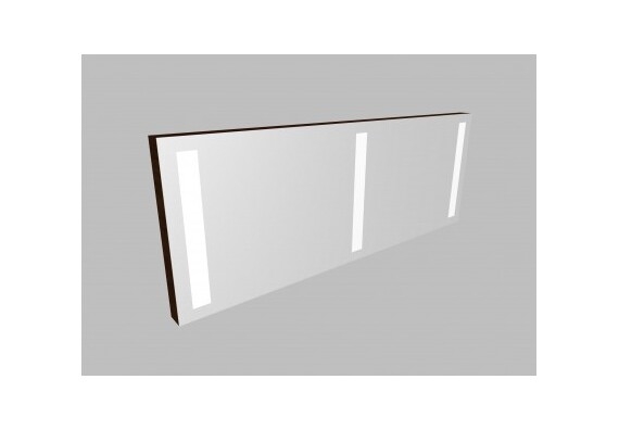 Zrcadlo 2ZLN150 s LED osvětlením - barva korpusu: wenge