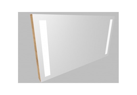 Zrcadlo ZLN 100 s LED osvětlením - barva korpusu: dub