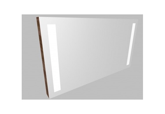 Zrcadlo ZLN 100 s LED osvětlením - barva korpusu: ořech tabák