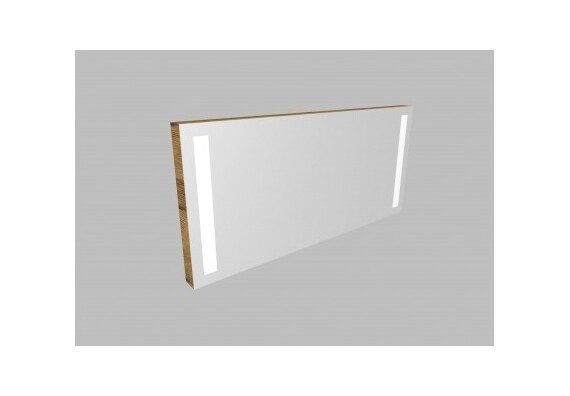 Zrcadlo ZLN 120 s LED osvětlením - barva korpusu: jantar