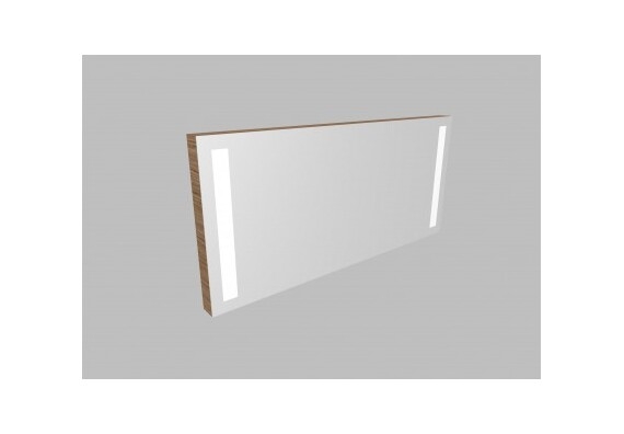 Zrcadlo ZLN 120 s LED osvětlením - barva korpusu: mocca
