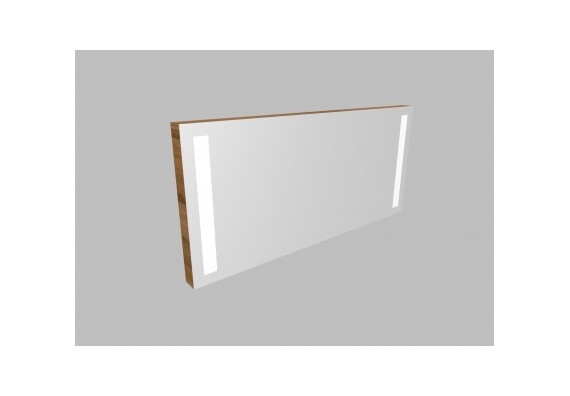 Zrcadlo ZLN 120 s LED osvětlením - barva korpusu: ořech