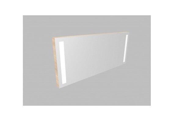Zrcadlo ZLN 130 s LED osvětlením - barva korpusu: akazie