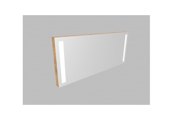 Zrcadlo ZLN 130 s LED osvětlením - barva korpusu: dub