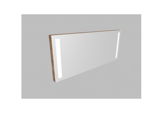 Zrcadlo ZLN 130 s LED osvětlením - barva korpusu: dub šedý