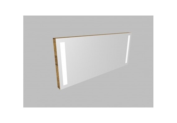 Zrcadlo ZLN 130 s LED osvětlením - barva korpusu: jantar