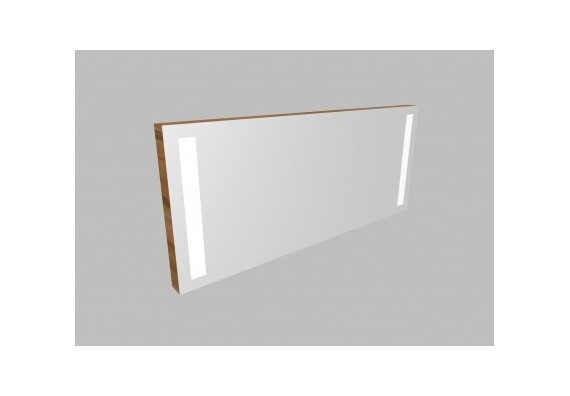 Zrcadlo ZLN 130 s LED osvětlením - barva korpusu: ořech