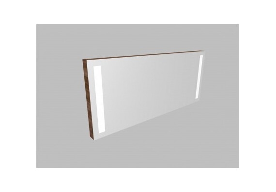 Zrcadlo ZLN 130 s LED osvětlením - barva korpusu: ořech tabák