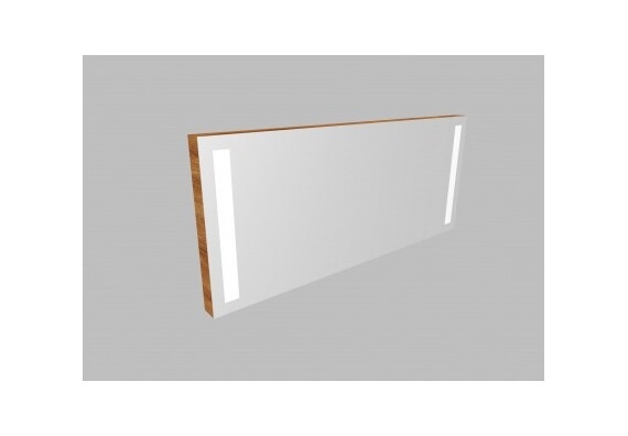 Zrcadlo ZLN 130 s LED osvětlením - barva korpusu: platan