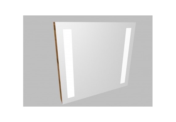 Zrcadlo ZLN 60 s LED osvětlením - barva korpusu: ořech