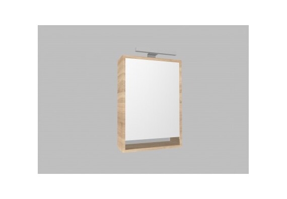 Zrcadlová skříňka Z4.45 s osvětlením (otevírání levé) - barva korpusu: dub sonoma (levé provedení)