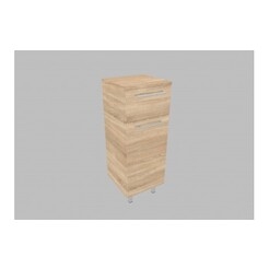 Doplňková skříňka S0112.33BN (otevírání levé) - barva korpusu: dub sonoma, barva dvířek: dub sonoma