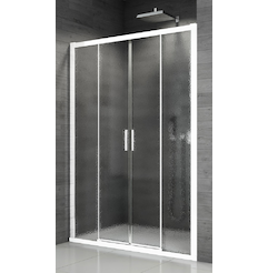 Dvoudílné bezbariérové posuvné dveře s 2 pevnými stěnami 140 cm