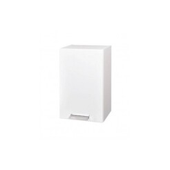 Horní skříňka KNP7.50 (otevírání pravé) - barva dvířek: bílá, barva korpusu: wenge (pravé provedení)
