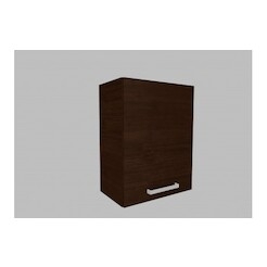 Horní skříňka KNP7.50 (otevírání pravé) - barva dvířek: wenge, barva korpusu: wenge (pravé provedení)