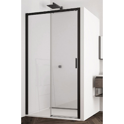 Jednodílné posuvné dveře s pevnou stěnou v rovině 120 cm, levé