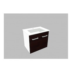 Umyvadlová skříňka KAK55 - barva dvířek: dub černý, barva korpusu: bílá