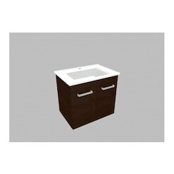 Umyvadlová skříňka KAK55 - barva dvířek: wenge, barva korpusu: wenge