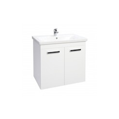 Umyvadlová skříňka KBK80 - barva dvířek: bílá, barva korpusu: wenge