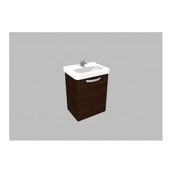 Umyvadlová skříňka  KCK45 (otevírání pravé) - barva dvířek: wenge, barva korpusu: wenge (pravé provedení)