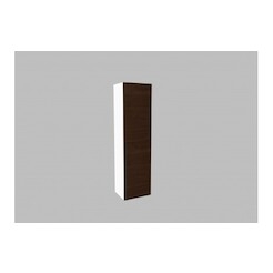Vysoká skříňka PKNP2.40 (otevírání pravé) - barva dvířek: wenge, barva korpusu: bílá