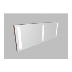 Zrcadlo 2ZLN150 s LED osvětlením - barva korpusu: borovice patina