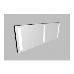 Zrcadlo 2ZLN150 s LED osvětlením - barva korpusu: dub černý