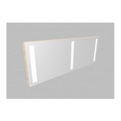 Zrcadlo 2ZLN150 s LED osvětlením - barva korpusu: jasan