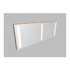 Zrcadlo 2ZLN150 s LED osvětlením - barva korpusu: mocca