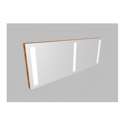 Zrcadlo 2ZLN150 s LED osvětlením - barva korpusu: platan