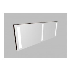 Zrcadlo 2ZLN150 s LED osvětlením - barva korpusu: wenge