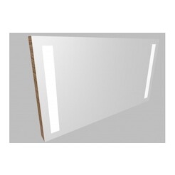 Zrcadlo ZLN 100 s LED osvětlením - barva korpusu: mocca