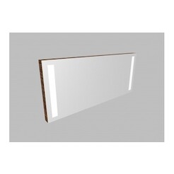 Zrcadlo ZLN 130 s LED osvětlením - barva korpusu: borneo