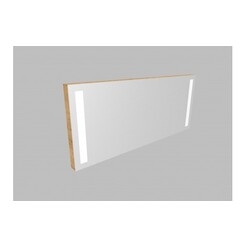 Zrcadlo ZLN 130 s LED osvětlením - barva korpusu: dub