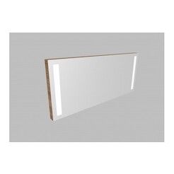 Zrcadlo ZLN 130 s LED osvětlením - barva korpusu: dub šedý